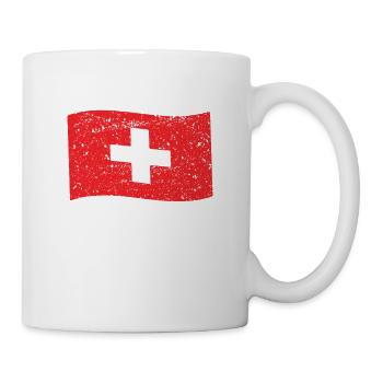 Switzerland Swiss Flag Switzerland Swiss Flag CH - Mug - white - Right