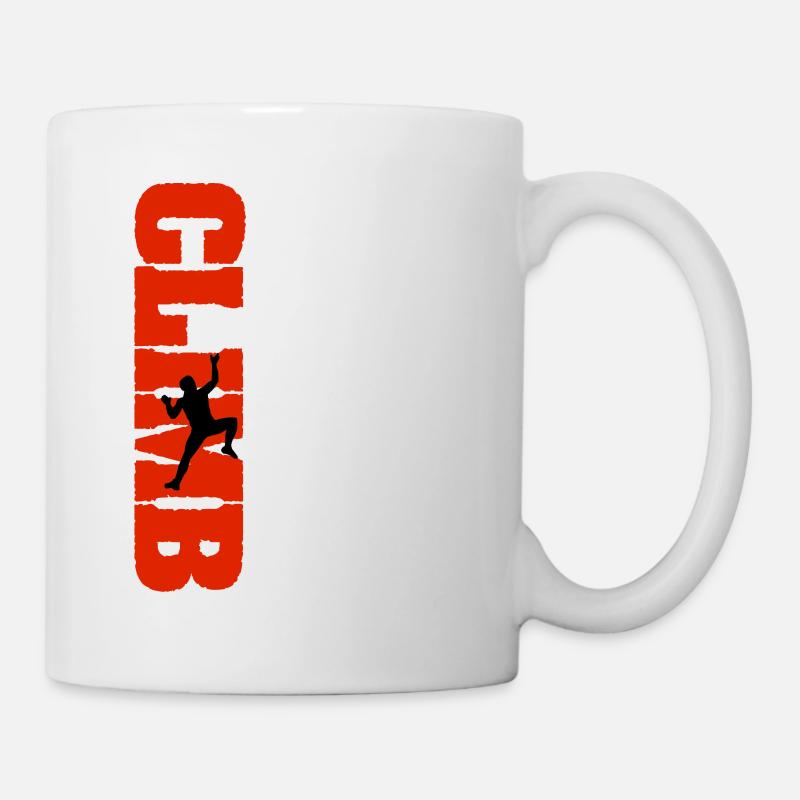 Klettern Kletterer Bouldern Geschenkidee - Tasse - Weiß