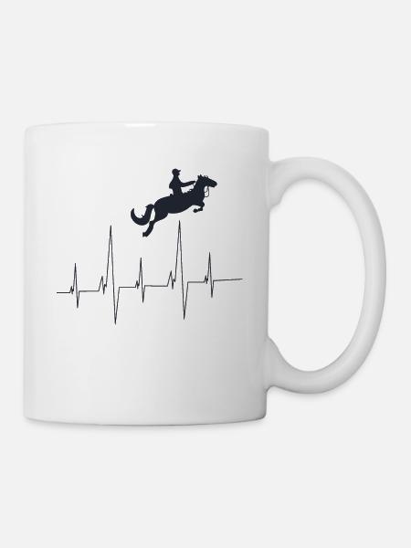 Reiten - Tasse - Weiß
