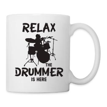 Relax The Drummer Is Here - Mug - white - Right
