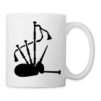 Dudelsack - Tasse - Weiß - Rechts