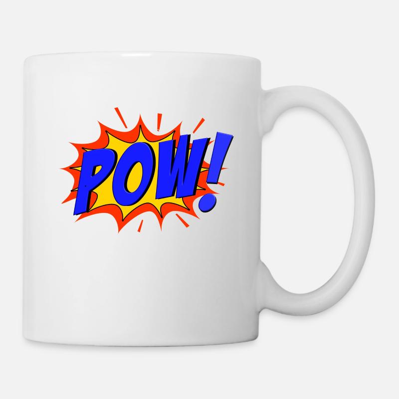 POW Comic Pow! - Tasse - Weiß