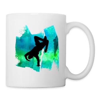 Breakdancer Breakdance Danse T Shirt - Mug blanc - blanc - Droite