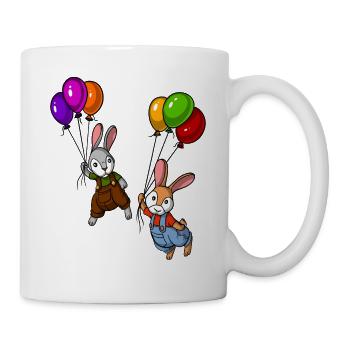 Funny Rabbit Balloons - Mug - white - Right