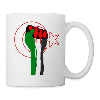 Fist of Palestina - Turkey, flag, help, Gaza - Mug - white - Right