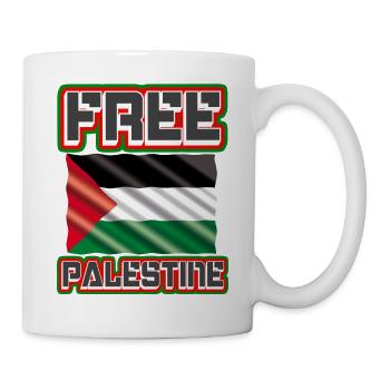 Palestine libre - drapeau palestinien, Palestine, Gaza - Mug blanc - blanc - Droite