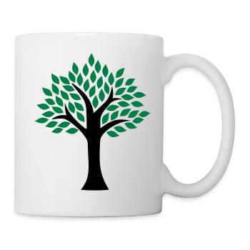 Baum - Tasse - Weiß - Rechts