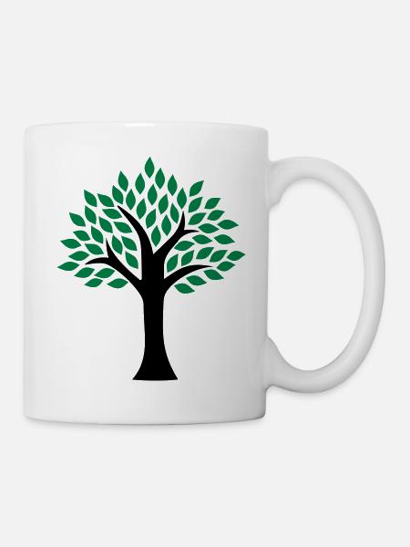 Baum - Tasse - Weiß