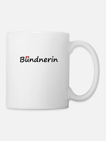 Bündnerin - Tasse - Weiß
