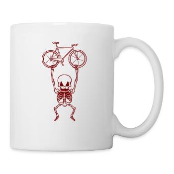Ride or The Biking Bicycle Skeleton Gift - Mug - white - Right