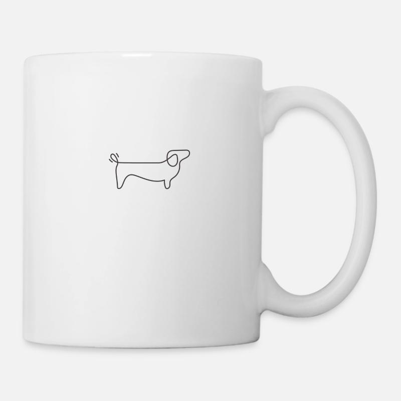 Dachshund sketch - Mug - white