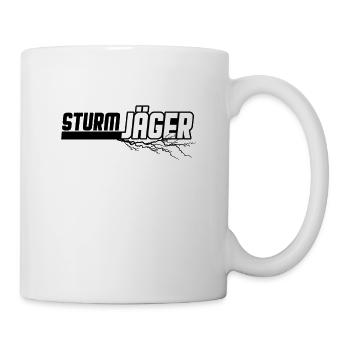 Sturmjäger Unwetter Jäger Wirbelsturm Hunter Shirt - Tasse - Weiß - Rechts