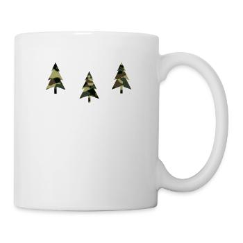 camouflage fir trees christmas tree - Mug - white - Right