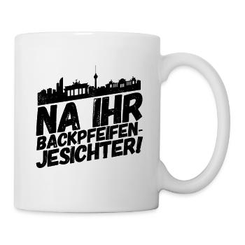 Berlin Berliner Lustige Sprüche Mundart Backpfeife - Tasse - Weiß - Rechts