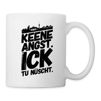 Berlin Berliner Lustige Sprüche Mundart Harmlos - Tasse - Weiß - Rechts