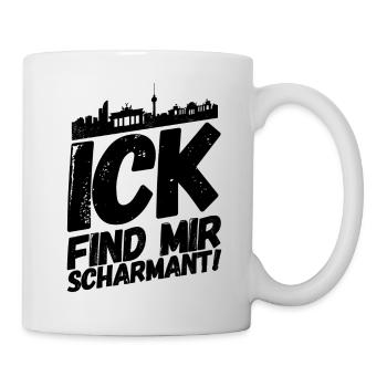Berlin Berliner Lustige Sprüche Mundart Charmant - Tasse - Weiß - Rechts