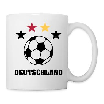 4 Sterne Weltmeister Deutschland 2014 - Tasse - Weiß - Rechts
