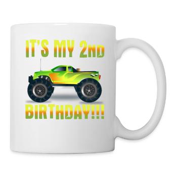 2ème anniversaire - Mug blanc - blanc - Droite