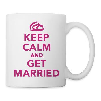 Keep calm and get Married - Mug - white - Right