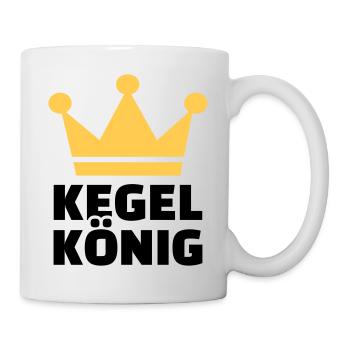 Kegeln - Tasse - Weiß - Rechts