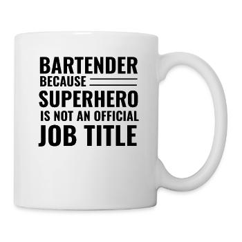 Bartender - Tasse - Weiß - Rechts