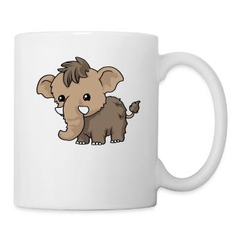 Bébé mammouth - Mug blanc - blanc - Droite