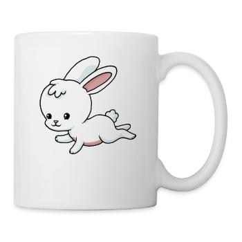 Kleines Häschen - Tasse - Weiß - Rechts