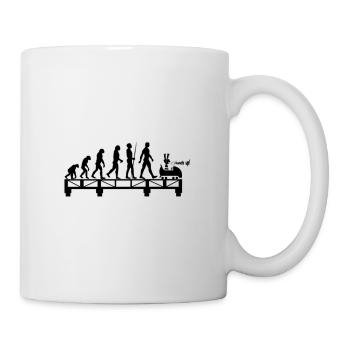 Roller Coaster Evolution pour les enfants du parc d'attractions - Mug blanc - blanc - Droite