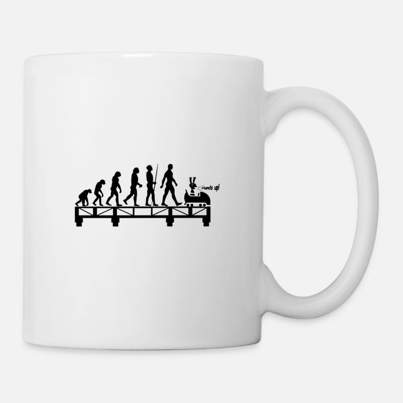 Roller Coaster Evolution pour les enfants du parc d'attractions - Mug blanc - blanc