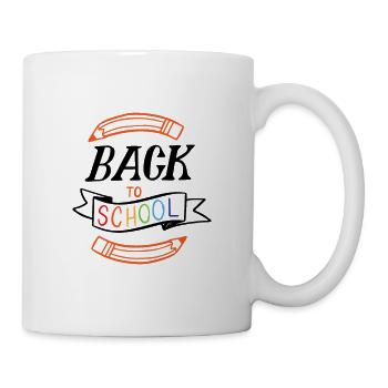 Back to school for boys and girls - Mug - white - Right