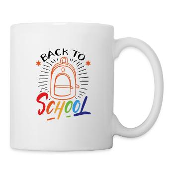Back to school for boys and girls - Mug - white - Right