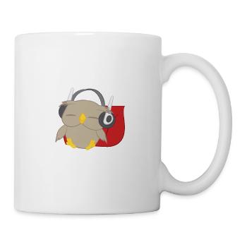 Owl - Owls - Happiness - Music - Saying - Mug - white - Right