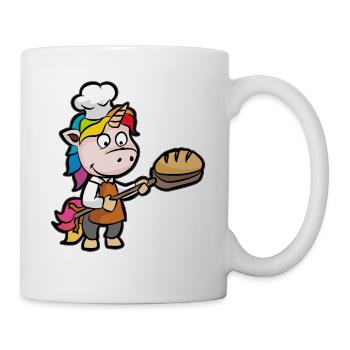 Licorne boulanger boulanger pâtissier pâtissier drôle - Mug blanc - blanc - Droite