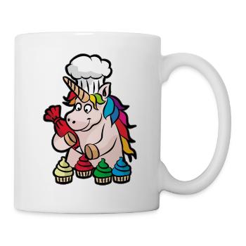 Unicorn Cupcake Baker Baking Baked Goods - Mug - white - Right