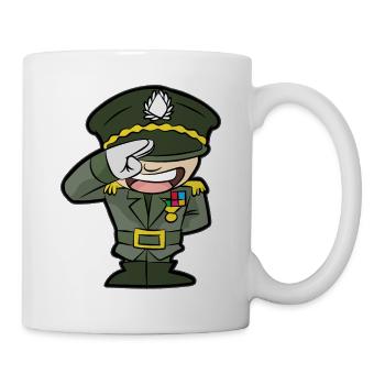 Armee General Feldwebel Offizier Funker Grenadier - Tasse - Weiß - Rechts