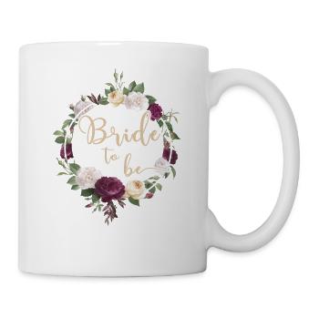 Bride to be Hochzeit JGA Junggesellenabschied - Tasse - Weiß - Rechts