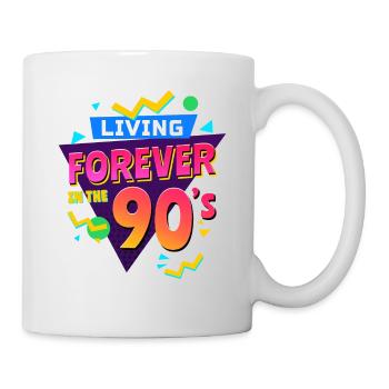 COLORFUL 90'S OUTFIT RETRO OLDSCHOOL GIFT - Mug - white - Right