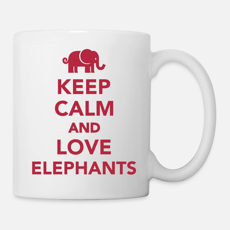 Elefant - Tasse - Weiß