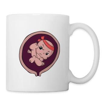 Cadeau de Karaté Grossesse Mère Naissance Bébé - Mug blanc - blanc - Droite