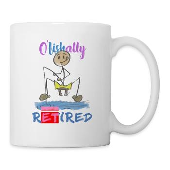 OfficialLy Retired Fishing Hobby - Mug - white - Right