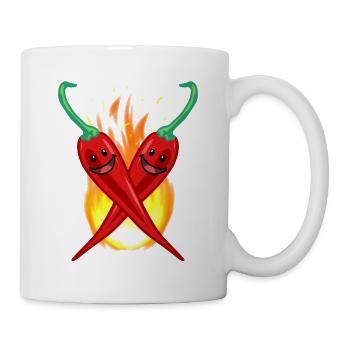 Chilli Pepperoni Spice Cuisson Cuisine Nourriture - Mug blanc - blanc - Droite