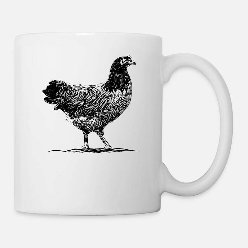 Chicken Vorwerk Chicken Chicken Coop Chicken - Mug - white