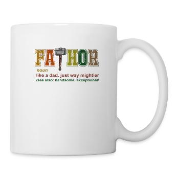 fathor t-shirt cadeaux de fête des pères - Mug blanc - blanc - Droite