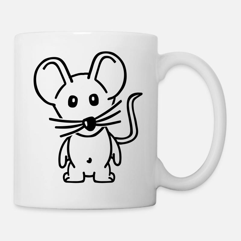 Maus - Tasse - Weiß