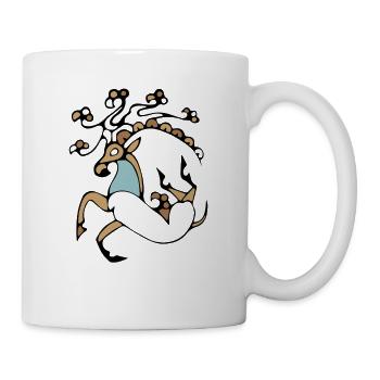 Siberian Ice Mummy Deer Tattoo - Mug - white - Right