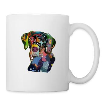 Chien design labrador coloré illustration vectorielle chien - Mug blanc - blanc - Droite