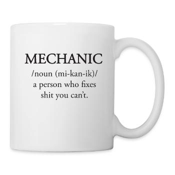 Mechaniker - Tasse - Weiß - Rechts