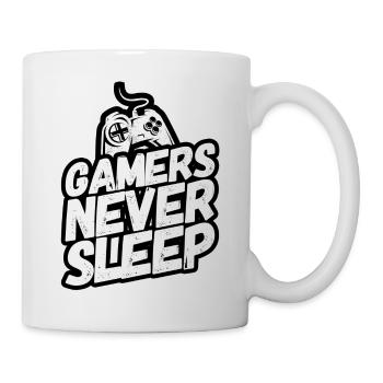 Gamer Gaming Gambling Video Games Sleeping - Mug - white - Right