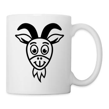 Ziege - Tasse - Weiß - Rechts