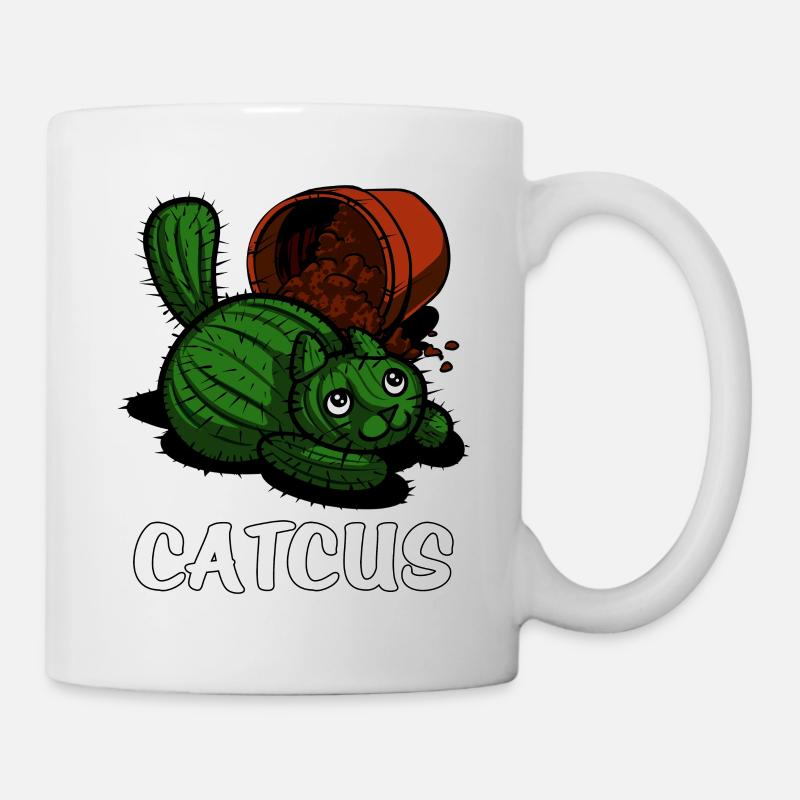 Catcus Cactus Cat - Tasse - Weiß